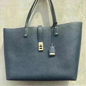 MICHAEL Kors Navy Blue Karson Large Carry All Leather  Tote